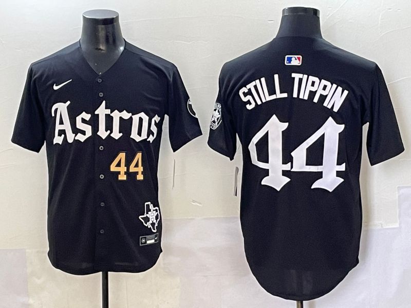 Men 2025 Houston Astros #44 Still Tippin Black Five generations Joint Name Nike MLB Jersey style 6->new york yankees->MLB Jersey